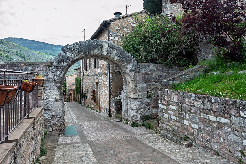Spello - an old gate to the town.